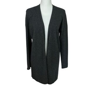 J Jill Cashmere Cardigan Women’s XS Gray Sweater Open